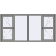Altest Pony 375 2400x1200 мм RAL 9007 Grey aluminium з двох сторін Altest Pony 375 2400x1200 мм RAL 9007 Grey aluminium з двох сторін