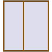 Вікна 1800x2000 мм REHAU Euro 70 GOLDEN OAK з двох сторін