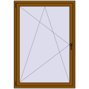 REHAU SYNEGO MD 1120x1600 мм GOLDEN OAK з двох сторін