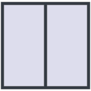 REHAU Euro 60 1450x1445 мм ANTHRACITE_GREY_STRUKTURAL з двох сторін