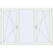 REHAU SYNEGO MD 2050x1450 мм Білий (RAL 9016) з двох сторін