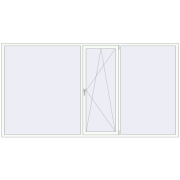 REHAU SYNEGO MD 3300x1750 мм Білий (RAL 9016) з двох сторін