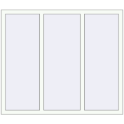 REHAU Brillant-Design 1450x1250 мм Білий (RAL 9016) з двох сторін