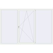 REHAU Euro 60 3100x2100 мм Білий (RAL 9016) з двох сторін REHAU Euro 60 3100x2100 мм Білий (RAL 9016) з двох сторін