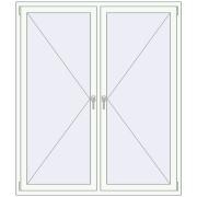 REHAU Euro 70 1520x1780 мм Білий (RAL 9016) з двох сторін