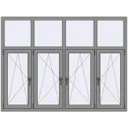 Altest Pony 375 2000x1500 мм RAL 9007 Grey aluminium з двох сторін
