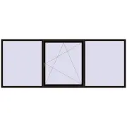 REHAU SYNEGO MD 3600x1400 мм BLACK_BROWN з двох сторін