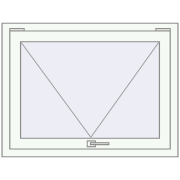 REHAU Euro 60 950x720 мм Білий (RAL 9016) з двох сторін REHAU Euro 60 950x720 мм Білий (RAL 9016) з двох сторін