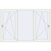 REHAU Euro 70 2080x1360 мм REHAU Euro 70 2080x1360 мм