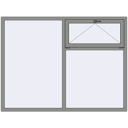 Altest Pony 375 2000x1500 мм RAL 9007 Grey aluminium з двох сторін