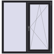 REHAU Euro 60 1280x1340 мм REHAU Euro 60 1280x1340 мм