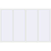 REHAU Brillant-Design 3000x2000 мм Білий (RAL 9016) з двох сторін REHAU Brillant-Design 3000x2000 мм Білий (RAL 9016) з двох сторін
