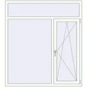 REHAU Euro 60 1500x1670 мм Білий (RAL 9016) з двох сторін