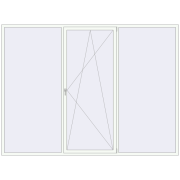 REHAU SYNEGO MD 3240x2400 мм Білий (RAL 9016) з двох сторін