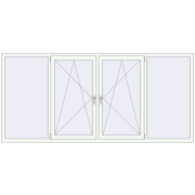 REHAU Brillant-Design 2800x1300 мм Білий (RAL 9016) з двох сторін REHAU Brillant-Design 2800x1300 мм Білий (RAL 9016) з двох сторін