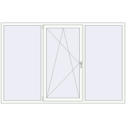 REHAU Brillant-Design 2300x1500 мм Білий (RAL 9016) з двох сторін REHAU Brillant-Design 2300x1500 мм Білий (RAL 9016) з двох сторін