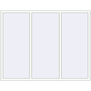 REHAU Euro 60 2090x1640 мм Білий (RAL 9016) з двох сторін