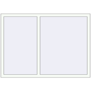 REHAU Euro 60 1540x1100 мм Білий (RAL 9016) з двох сторін