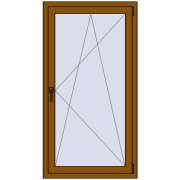 REHAU Euro 60 800x1500 мм GOLDEN OAK з двох сторін REHAU Euro 60 800x1500 мм GOLDEN OAK з двох сторін