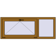 Вікна 1400x550 мм REHAU Brillant-Design Вікна 1400x550 мм REHAU Brillant-Design