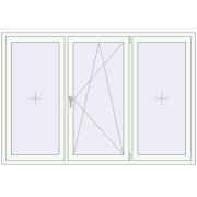 REHAU SYNEGO MD 2050x1400 мм Білий (RAL 9016) з двох сторін