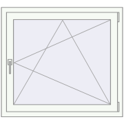 REHAU Brillant-Design 1000x850 мм Білий (RAL 9016) з двох сторін REHAU Brillant-Design 1000x850 мм Білий (RAL 9016) з двох сторін