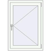 Вікна 700x1000 мм REHAU Euro 70 Білий (RAL 9016) з двох сторін