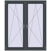 Altest Pony 375 1250x1500 мм RAL 7016 Anthracite grey з двох сторін