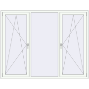 REHAU Euro 70 2050x1600 мм REHAU Euro 70 2050x1600 мм