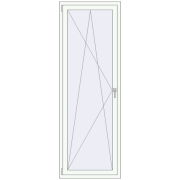 REHAU Euro 70 750x2150 мм Білий (RAL 9016) з двох сторін