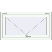 Вікна 1000x600 мм REHAU Euro 60 Білий (RAL 9016) з двох сторін