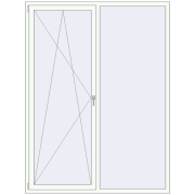 REHAU SYNEGO MD 1720x2280 мм WALNUT ззовні