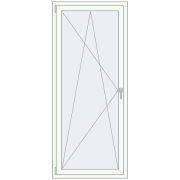 REHAU Brillant-Design 800x2000 мм Білий (RAL 9016) з двох сторін REHAU Brillant-Design 800x2000 мм Білий (RAL 9016) з двох сторін