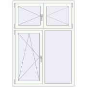 REHAU Euro 70 1150x1600 мм REHAU Euro 70 1150x1600 мм