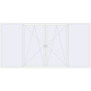 REHAU Euro 70 4620x2300 мм ANTHRACITE_GREY_STRUKTURAL ззовні