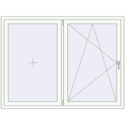 REHAU SYNEGO MD 1730x1300 мм Білий (RAL 9016) з двох сторін