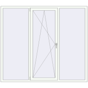 REHAU SYNEGO MD 2050x1800 мм Білий (RAL 9016) з двох сторін