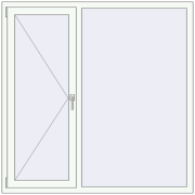 REHAU Euro 60 1500x1500 мм REHAU Euro 60 1500x1500 мм