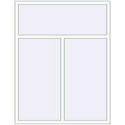 REHAU Euro 60 1400x1800 мм Білий (RAL 9016) з двох сторін