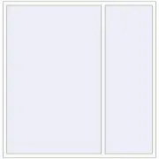 REHAU Brillant-Design 2030x2070 мм Білий (RAL 9016) з двох сторін