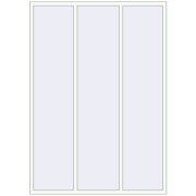 Altest Pony 375 1800x2530 мм RAL 9016 Traffic white з двох сторін