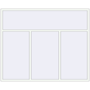 REHAU Brillant-Design 2450x2010 мм Білий (RAL 9016) з двох сторін