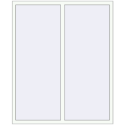 REHAU Brillant-Design 1400x1700 мм Білий (RAL 9016) з двох сторін