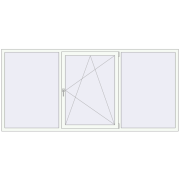 REHAU Euro 70 2800x1300 мм Білий (RAL 9016) з двох сторін