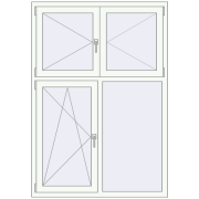 REHAU Euro 70 1220x1750 мм REHAU Euro 70 1220x1750 мм