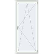 REHAU SYNEGO MD 900x2100 мм Білий (RAL 9016) з двох сторін