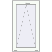 REHAU Euro 60 680x1280 мм Білий (RAL 9016) з двох сторін REHAU Euro 60 680x1280 мм Білий (RAL 9016) з двох сторін