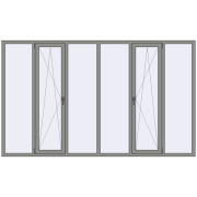 Altest Pony 375 3000x1800 мм RAL 9007 Grey aluminium з двох сторін
