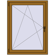 REHAU Euro 60 900x1200 мм LIGHT_OAK з двох сторін