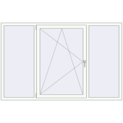 Altest Pony 375 2100x1350 мм RAL 9016 Traffic white з двох сторін